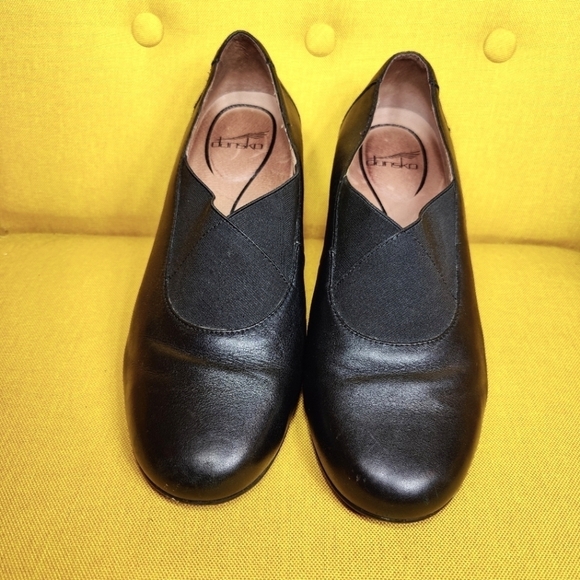 Dansko Ann Black Leather Slip On Flats Women's Shoes Size 10.5-11 - Picture 2 of 8